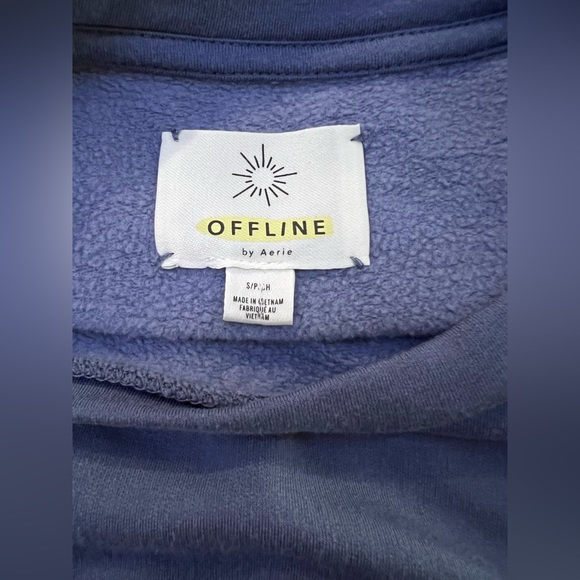 Offline by Aerie Perwinkle Blue Crewneck - Picture 4 of 4